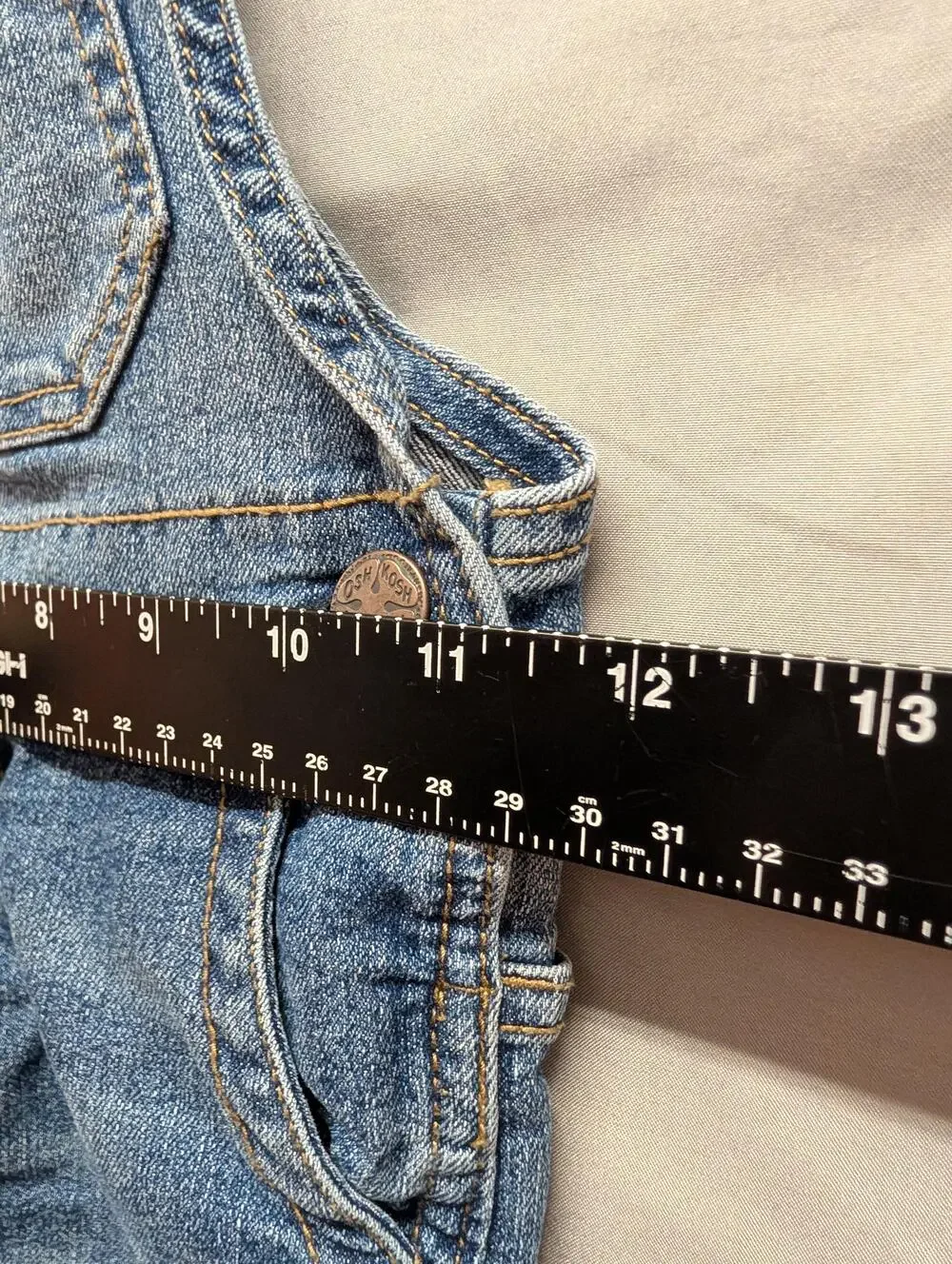 OshKosh B'gosh Overalls Boys 3T Blue Denim Bib Carpenter Adjustable Straps Kids